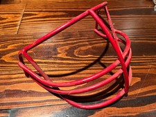 1986 Schutt Game Football Helmet Facemask face guard NOPO thin wire Scarlet RED