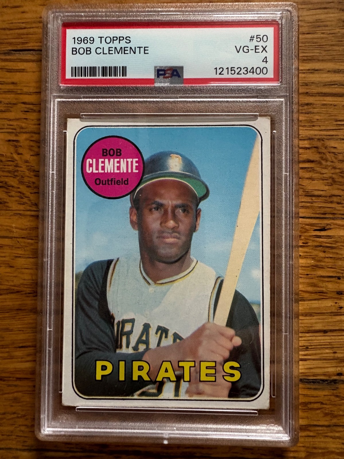1969 Topps Bob Clemente #50 Pittsburgh Pirates PSA 4 VG-EX