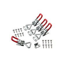 4 Pièces Loquet à Bascule Cadenas en Métal, Fermeture à Levier en Réglable, L...