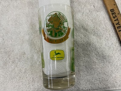 Vintage John Deere Dealer Drinking Glass with Tractors from 1959