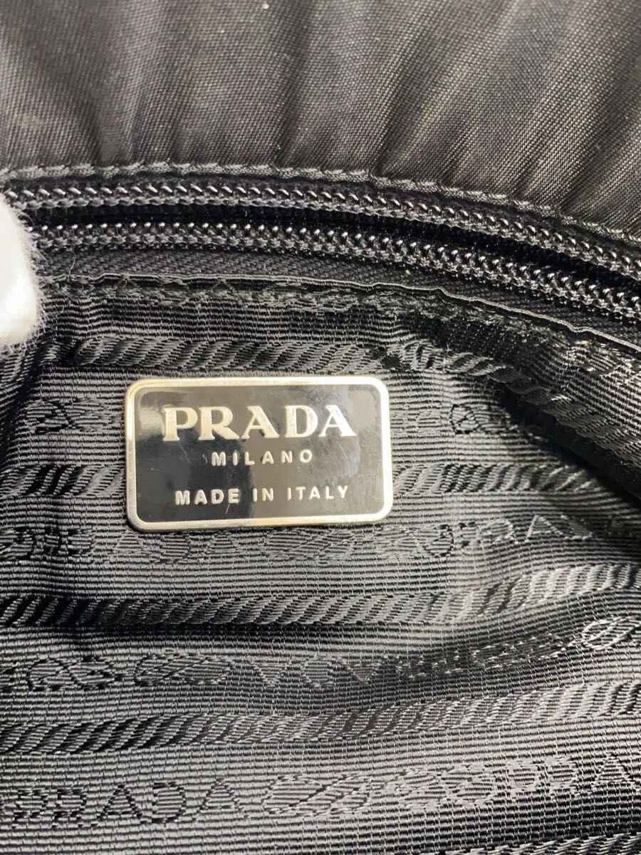 PRADA handbag nylon black plain thumbnail 8