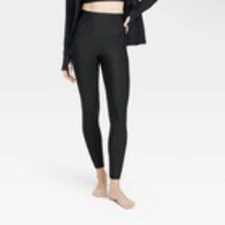 Women's Effortless Support High-Rise 7/8 Leggings - All In Motion - Black M
