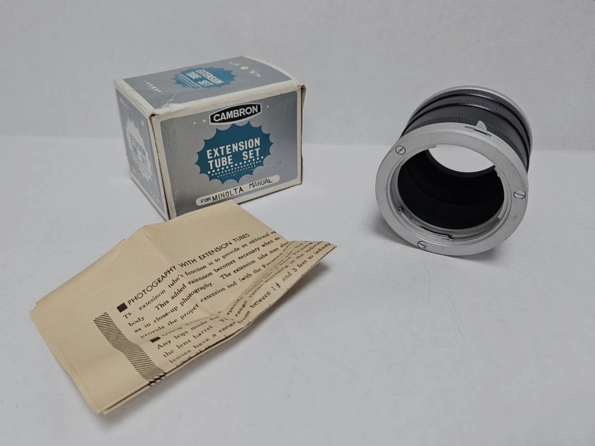 Minolta MD/MC/SR Extension Tubes for sale | eBay