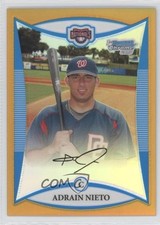 2008 Bowman Draft Prospects Chrome Gold Refractor 26/50 Adrian Nieto #BDPP9 0b0
