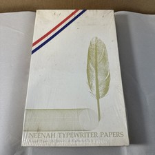 Vintage Neenah White 8.5 x 11 Typewriter Paper Sub 20 Grain Long 500 Sheets NOS