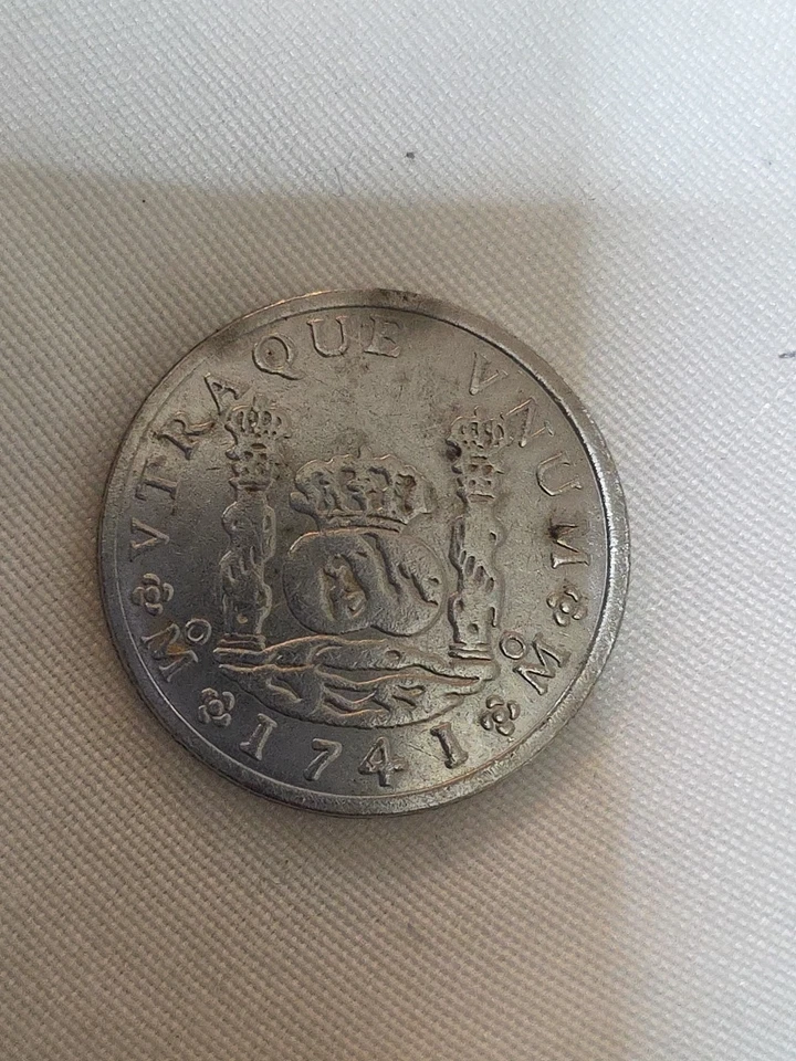 Mexico Silver 8 Reales ‘Pillar Dollar’ 1741 Mo MF KM# 103 - Image 2 of 2