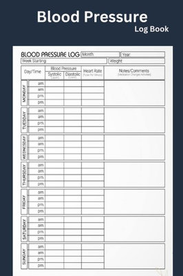#ad Blood Pressure Log Book: Simple Daily Blood Pressure Log for Record and Monitor $20.40
