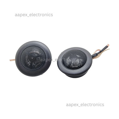 Pair of 1/2'' (25 mm) Flush Mount Dome Tweeters 200W (35W Nominal) Car Audio