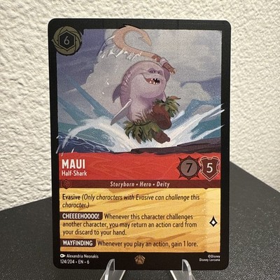 Disney LCG マウイ 124/204 Disney Lorcana TCG Maui Half-Shark 124/204 Azurite Sea Legendary