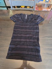 G By Guess Black Mini Dress Size M/L See Through Lace