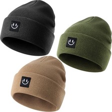 Toddler Beanie Baby Boys Girls Beanies Kids Winter Hats Children Knit Warm Ca...