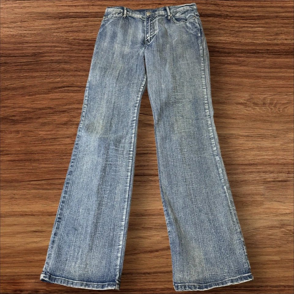 Pantalones de mezclilla para mujer Zoey Beth | Bolsillos traseros con estrás | Talla 7/8 27Wx31L Foto 2 de 4