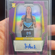 Panini 2025 Prizm WNBA Ajsa Sivka Signatures RC Auto Purple Prizm /49