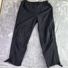 Men's CABELA'S Gore-Tex Paclite Black Rain Hunting Fishing Gear Pants XL