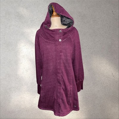 The North Face - lila Dionne Fleece-gefütterte Damen Parka Jacke mit Kapuze - Größe XL
