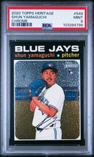 Shun Yamaguchi - 2020 Topps Heritage Chrome RC  PSA 9  #736/999