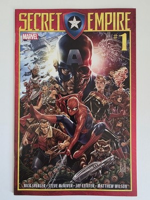 SECRET EMPIRE #1 9.4 NM 2017 1ST PRINT MAIN COVER A MARVEL COMICS