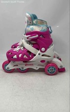 Chicago Skates Kids White Pink Adjustable Training Inline Skates Size 1-4