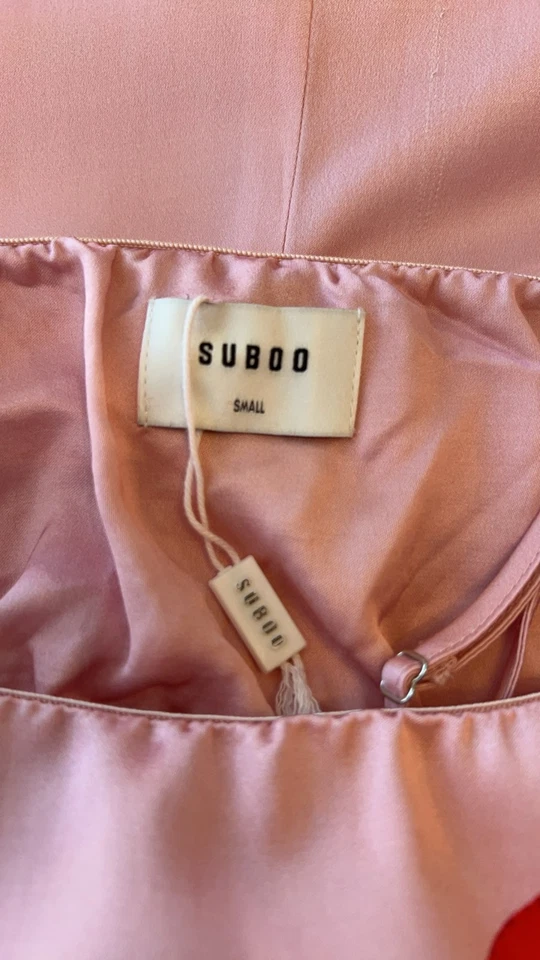 Vestido Bustier Suboo Emilia Rosa Floral Talla S Diseñador Precio de venta sugerido por el fabricante 280 USD Baile de graduación Cóctel Tr Foto 4 de 4