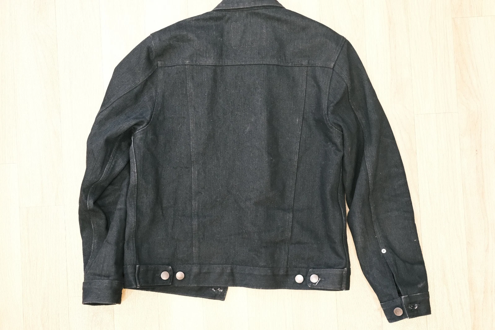 Freenote Cloth Classic Denim Jacket 17oz Black Slub Japanese Selvedge Trucker M - product detail image 4