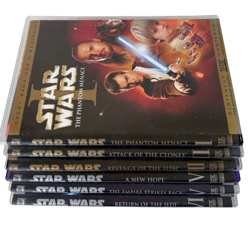 Star Wars Complete Saga Episodes I–VI DVD Set Widescreen THX Digitally Mastered - Image 2 of 2