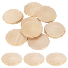 8Pcs Wood Button Plugs 35mm/1.38" Hardwood Screw Hole Plug for Furniture
