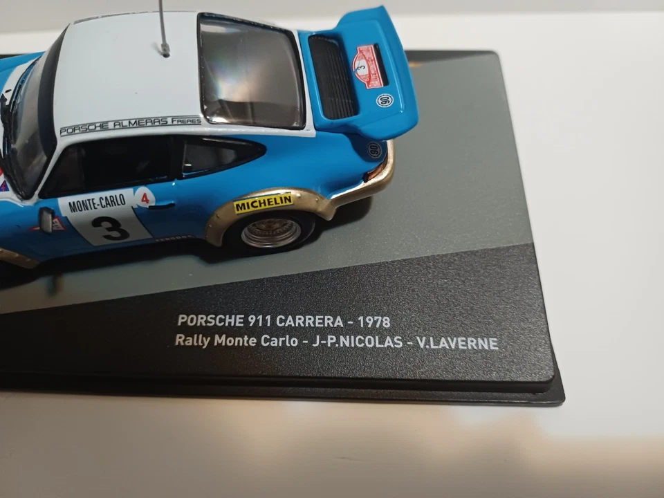 137 1/43 Porsche 911 Carrera 1978 Rally Monte carlo Centauria Altaya Salvat Ixo  - Immagine 2 di 4