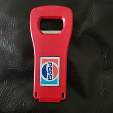 Vintage Pepsi bottle opener. Promotional item, 1970s 1980s. Magnet