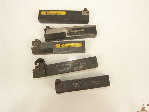Used Kennametal Seco Thinbit Lathe Turning Tool Holders 1" Shank Lot of 5 #B