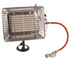 Infrarot Gasheizstrahler Heizstrahler 4200 ZP mit Piezo + Schlauch + Druckregler