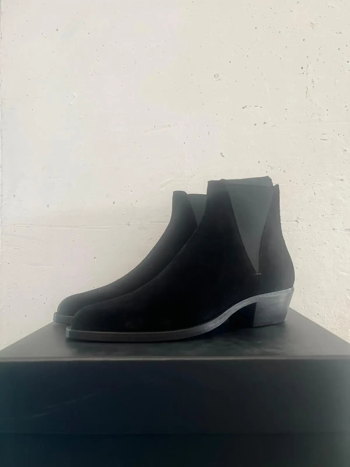 Stivali Saint Laurent Paris Dakota 50 scamosciati neri nuovi con etichette 42 5