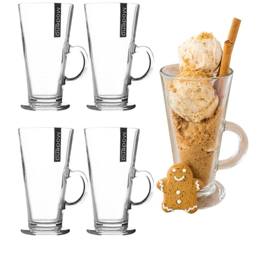 Latte Glasses Clear Tall Coffee Cups 250ml Clear Durable Hot Drinks Barrista - 第 1/6 張圖片