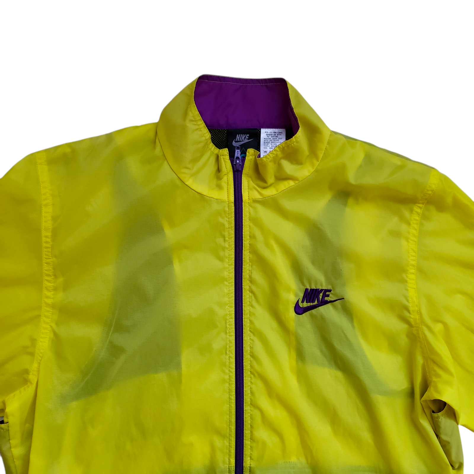 SACAI X NIKE Giacca a vento vintage Nike ACG uomo media giallo fluo escursionismo anni 90