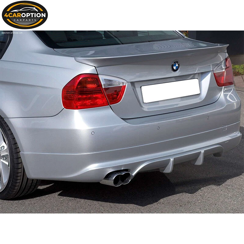 Fits 05-12 BMW E90 3-Series 4Dr Sedan Rear Bumper Lip Spoiler PU - Изображение 2 из 4
