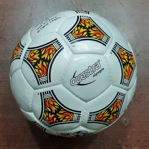 ADIDAS QUESTRA OLYMPIA SOCCER BALL | OFFICIAL MATCH BALL OF OLYMPIC 1996  GAME | | eBay