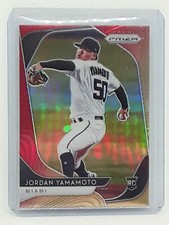 Jordan Yamamoto 2020 Prizm Baseball - #116 RC RED ORANGE HOT BOX - Miami Marlins