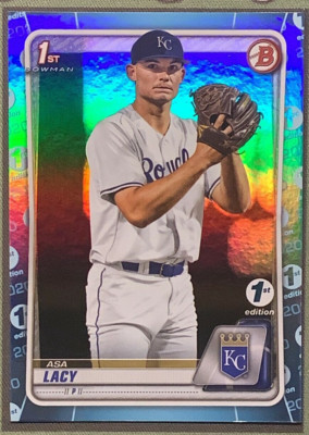 2020 Bowman Draft 1st Edition Asa Lacy Sky Blue Foil #BD-88 Royals
