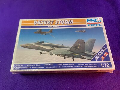 Esci ERTL Desert Storm F-18A Hornet 1:72 Scale Model Kit sealed VTG