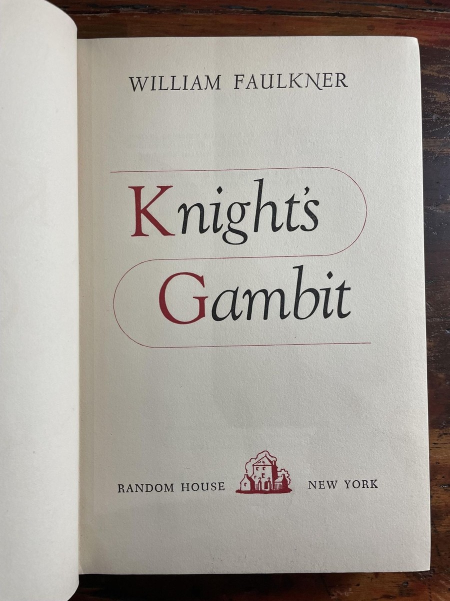 William Faulkner / Knight's Gambit 1st Edition 1949 | eBay