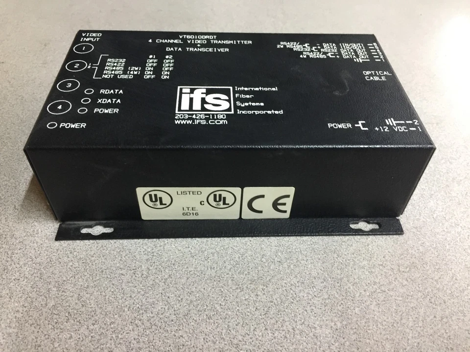 NUEVO SIN CAJA TRANSMISOR DE VIDEO IFS 4 CANALES + TRANSMISOR DE DATOS VT6010DRDT Foto 2 de 4