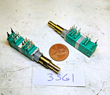 New Lot of 2 Alps 5 Section Potentiometer w/NO Push Switch - See Text