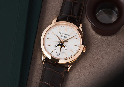 Patek Philippe 5396R-011 Annual Calendar Moonphase Opaline Argente 18kt RG