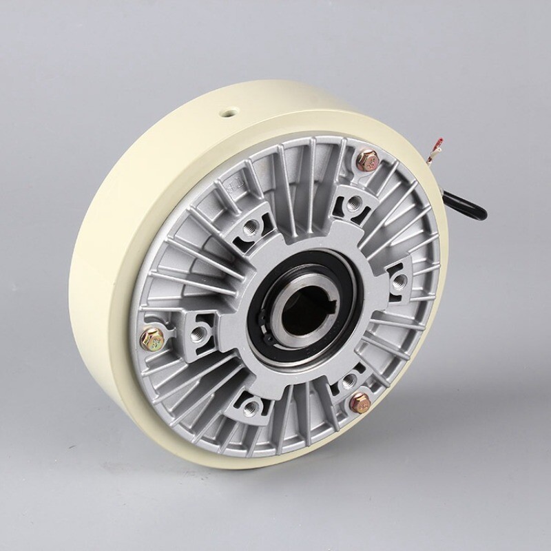 Hollow Shaft Brake 0.6-40kg Magnetic Particle Clutch 24V Tension