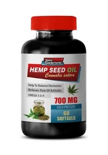 hormone balance - HEMP SEED OIL 700mg - fatty acids - 1 Bottle