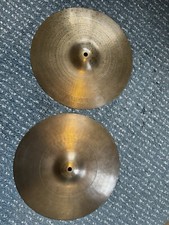 Avedis Zildjian Turkish Cymbal 1960s Vintage USA 14  Hi Hats