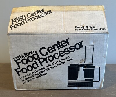 NuTone Food Center Food Processor 256N New Opened Box Vintage Hard to Find