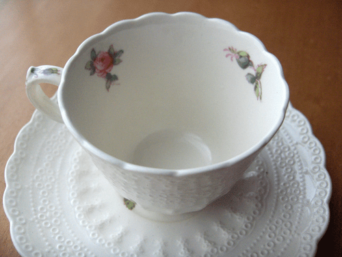 Spode Billingsley Rose Demitasse Tasse Set ~ Copeland Spode ~ 1926 ~ Made in England - NR! - Bild 2 von 5