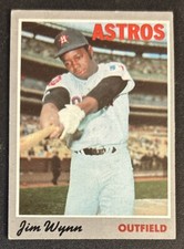 1970 Topps Jim Wynn Baseball Card #60 Astros OF Poor O/C & Creased