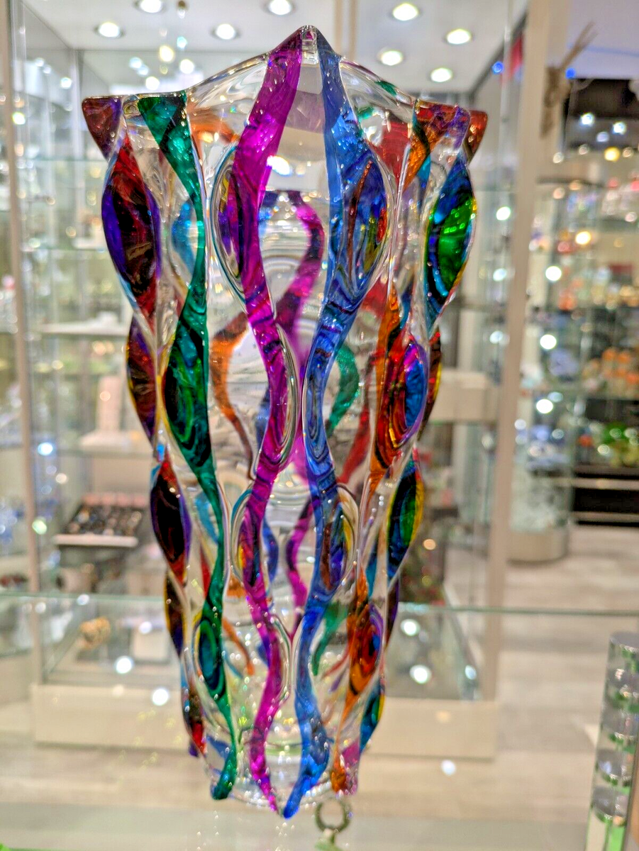 Murano CC Zecchin Large spiral Vase 12