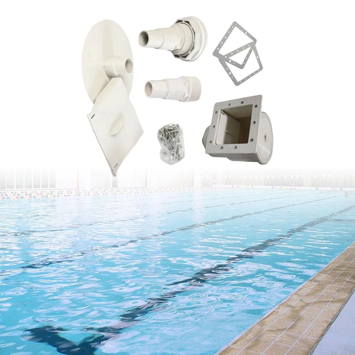 Pool Skimmer Set Pool Surface Skimmer Durable Pool Supply above Ground Pool
